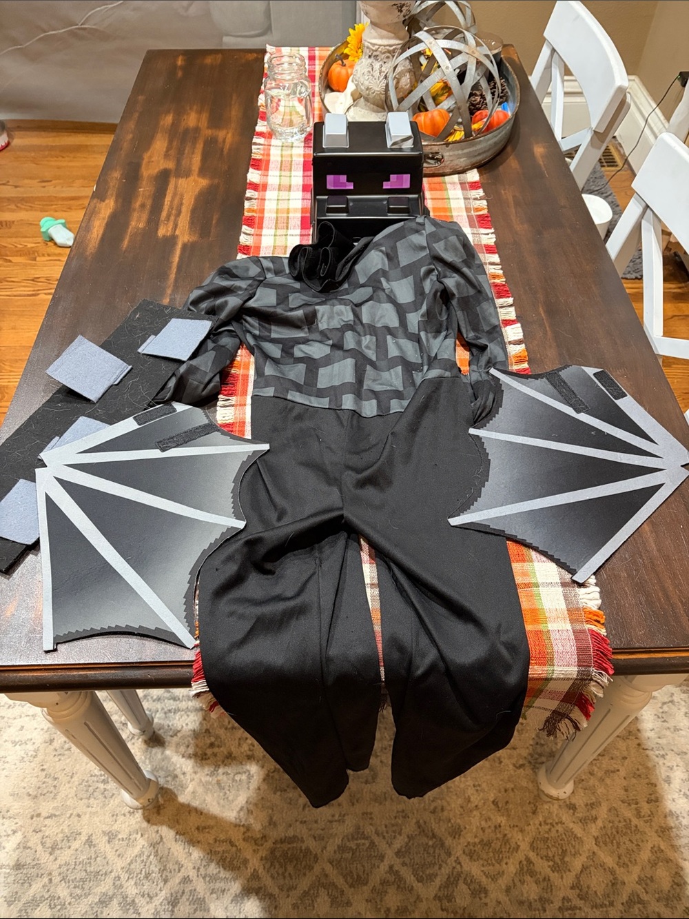 Disguise Black and Gray Ender Dragon Kids Halloween Costume - Picture 3 of 4